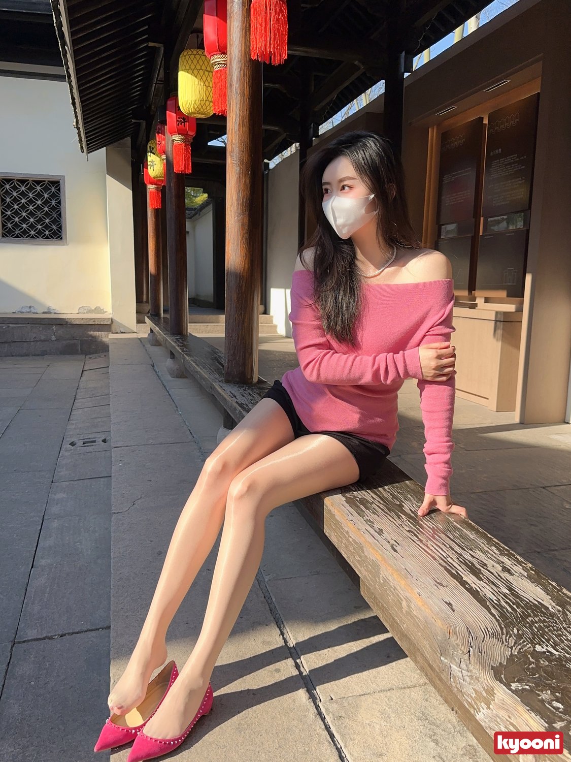 芝岚 粉红系肉丝高跟