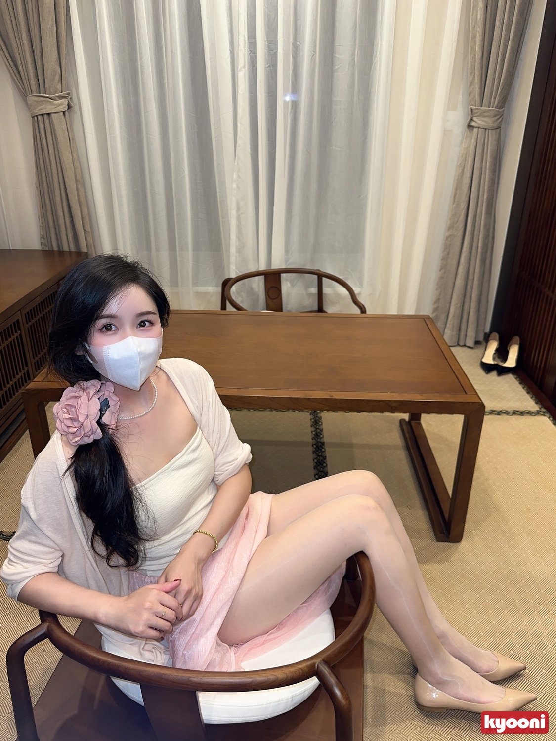 芝岚 三亚粉裙室内外肉丝