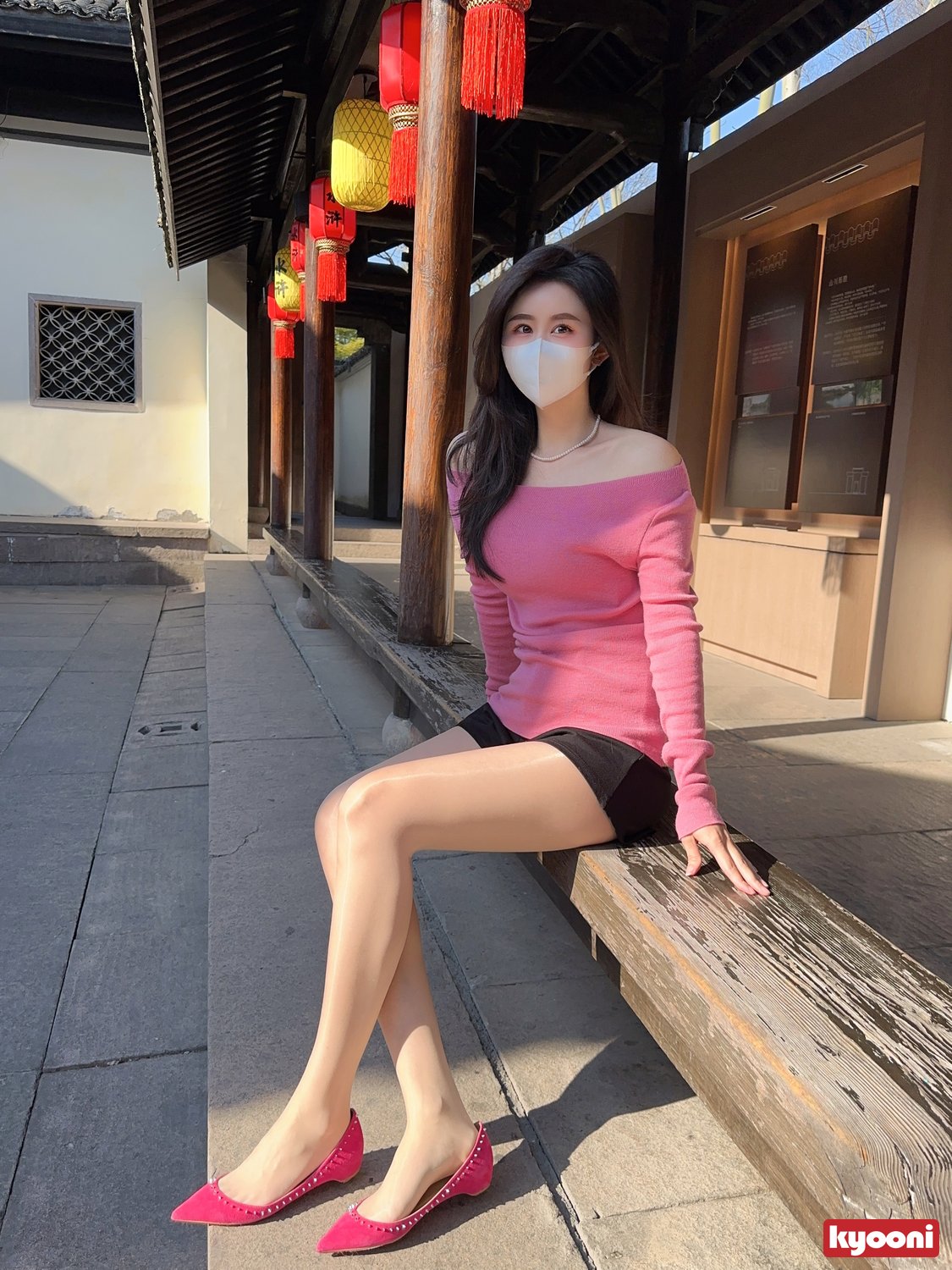 芝岚 粉红系肉丝高跟