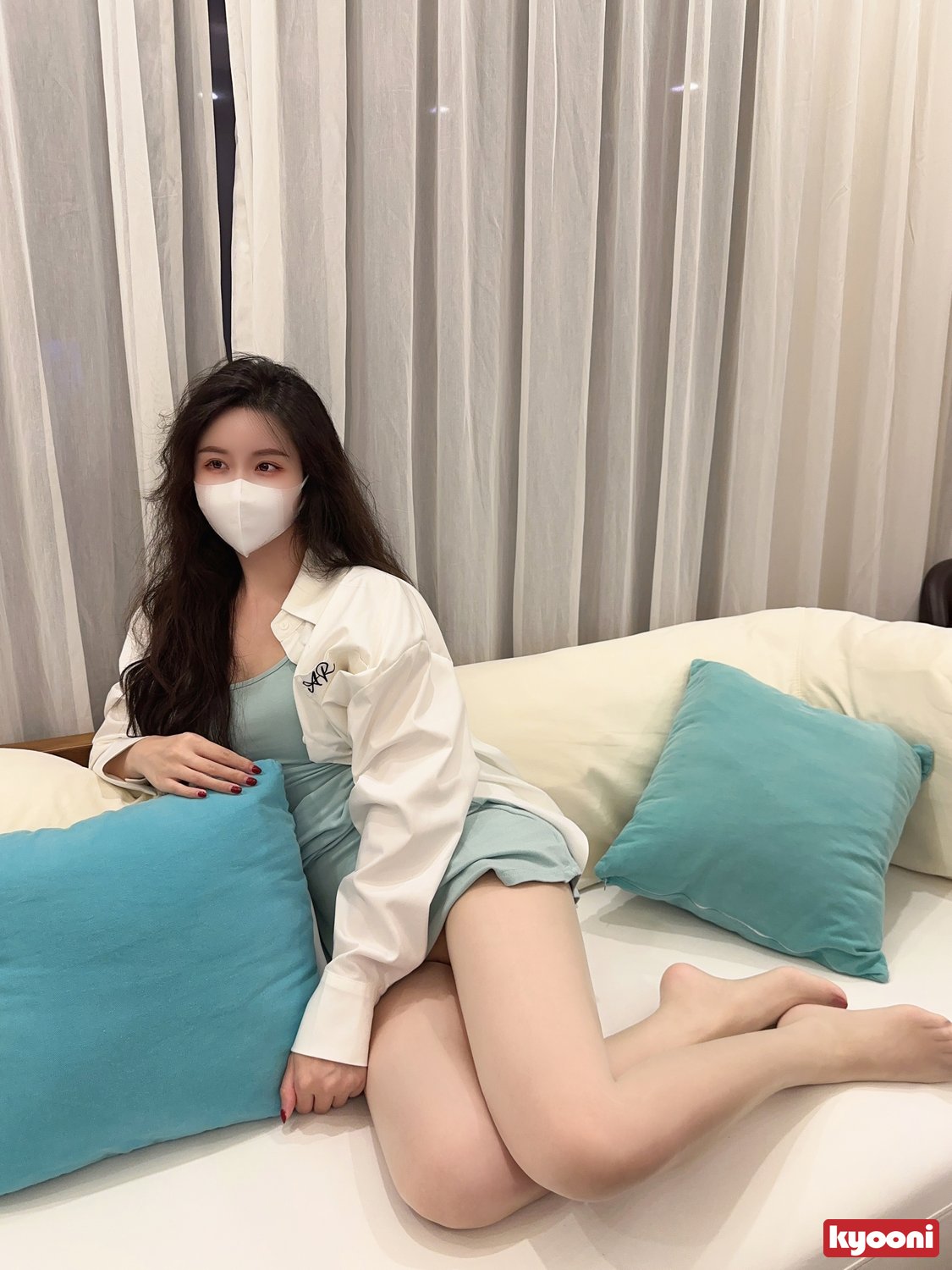 芝岚 天青小妈裙肉丝平底