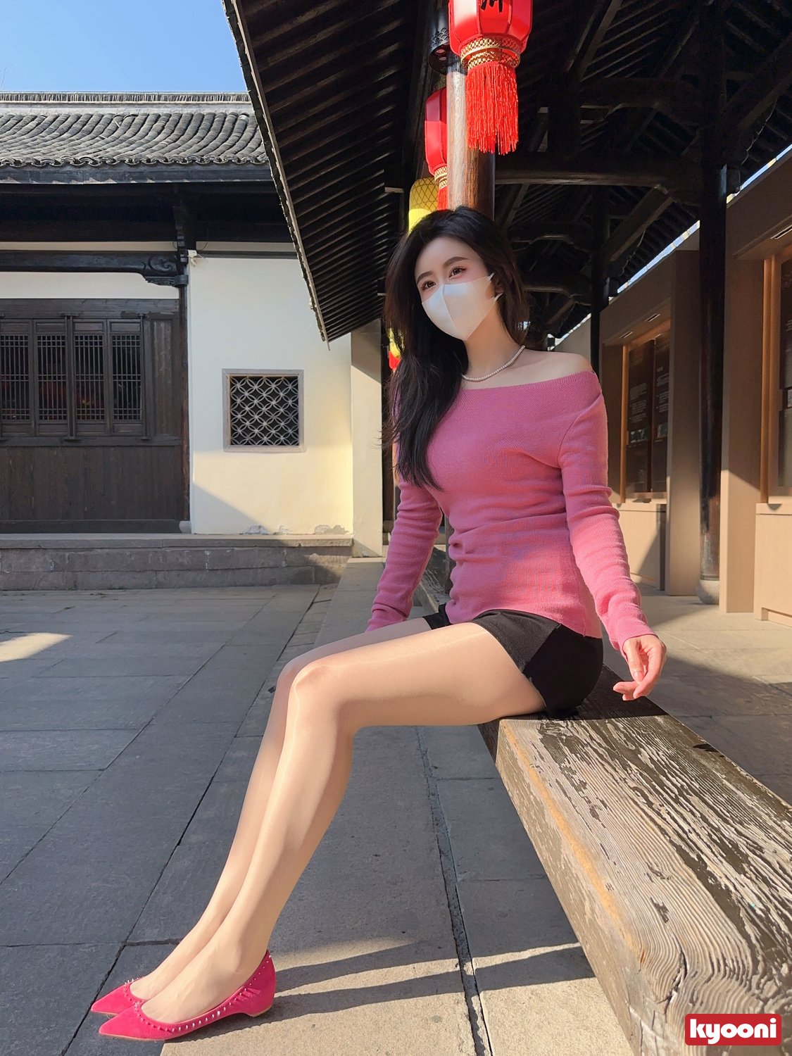 芝岚 粉红系肉丝高跟