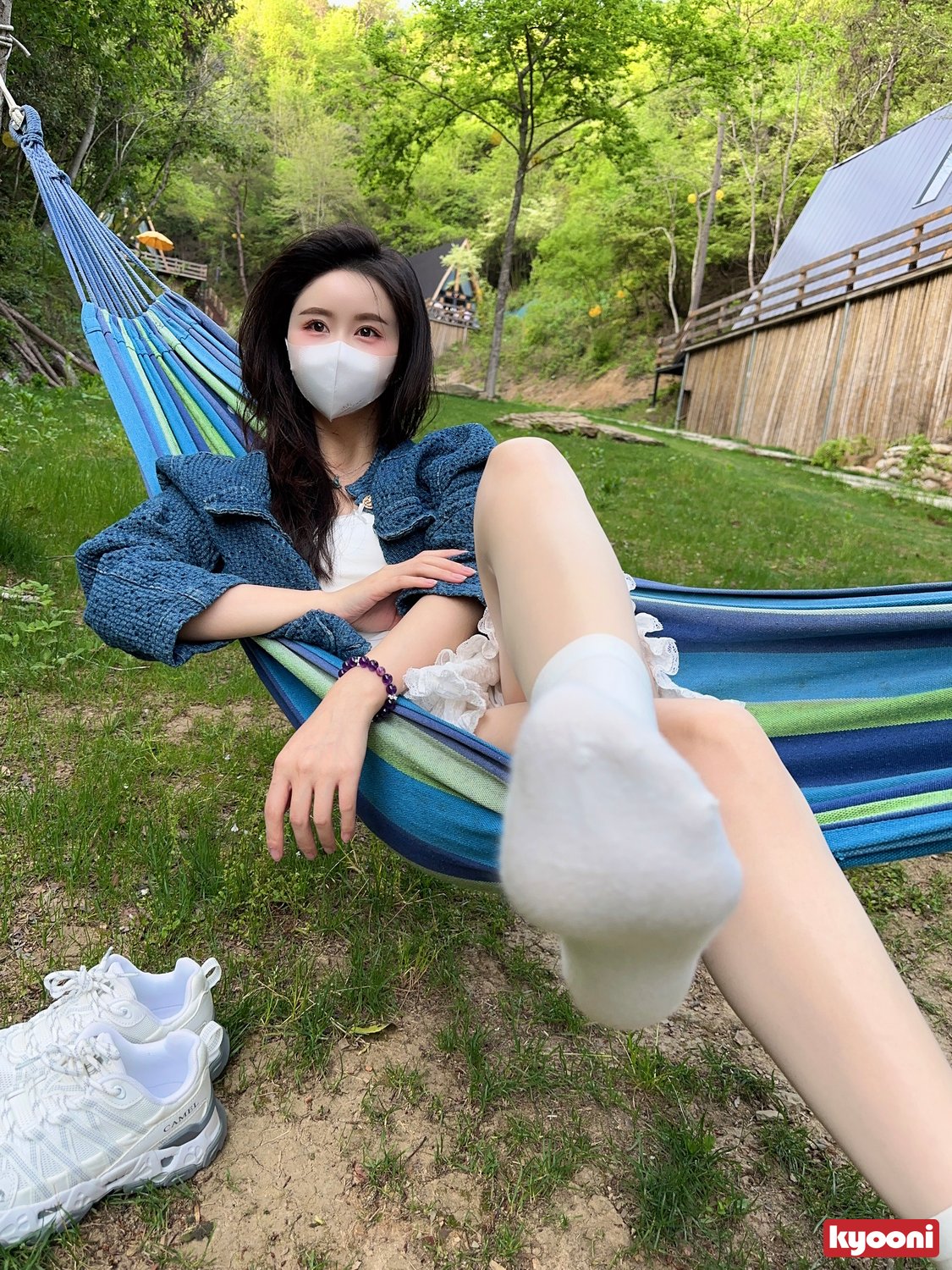 芝岚 露营基地白袜肉丝