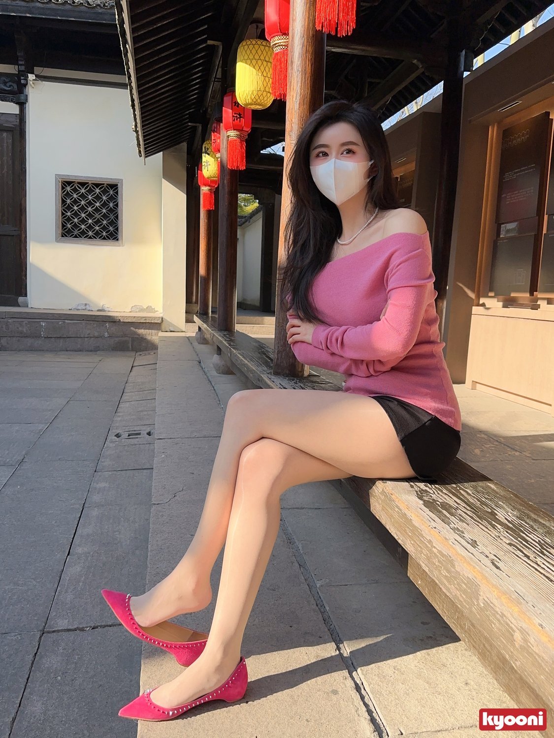 芝岚 粉红系肉丝高跟