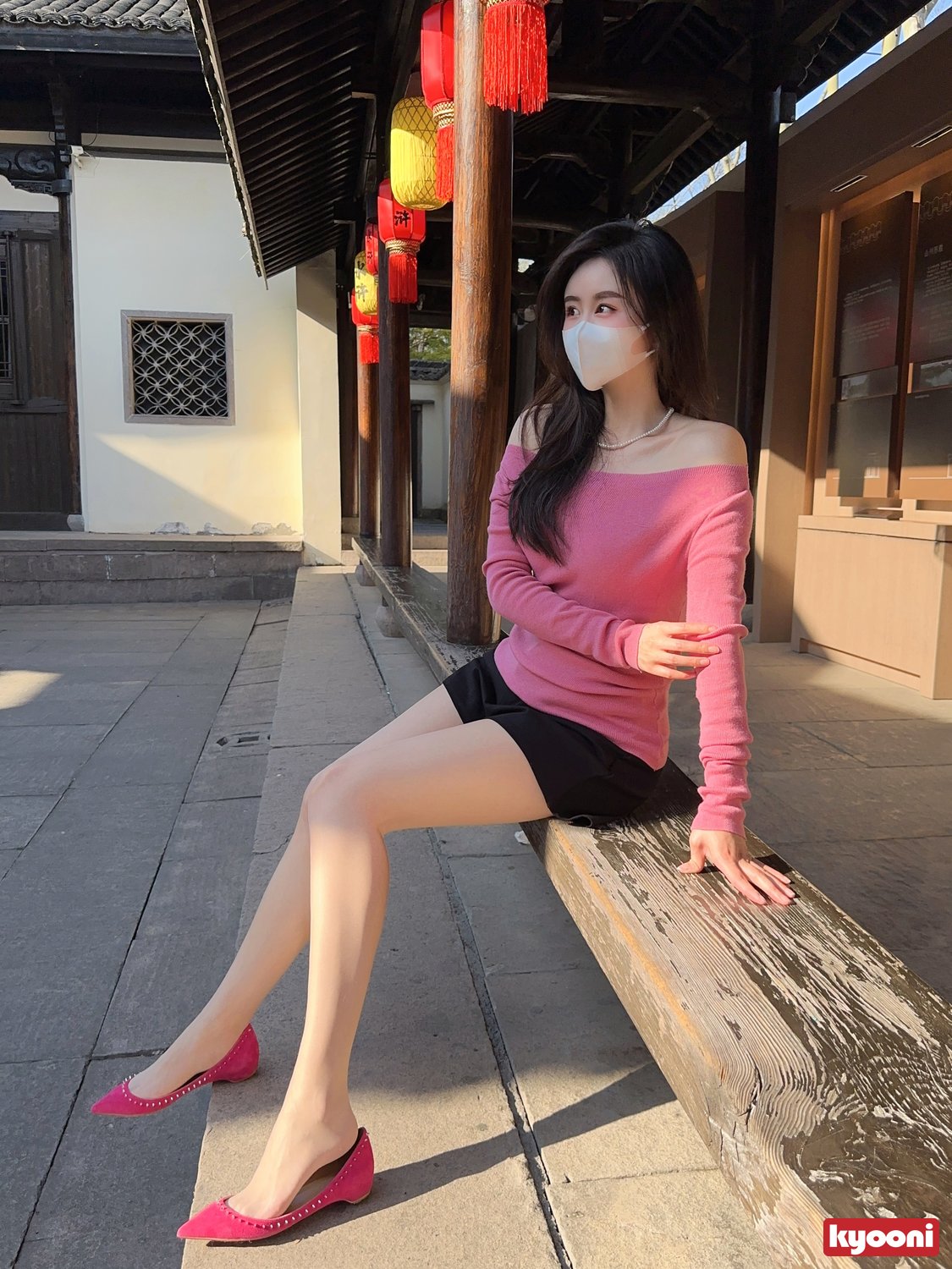 芝岚 粉红系肉丝高跟