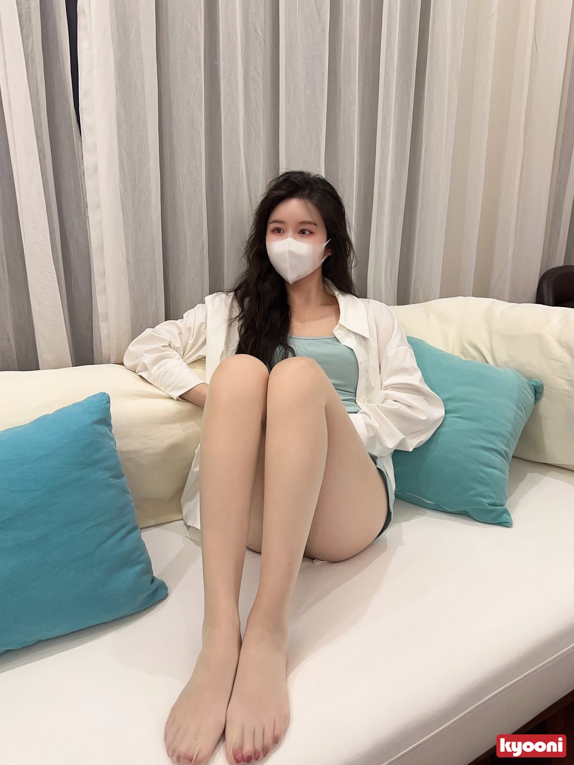 芝岚 天青小妈裙肉丝平底