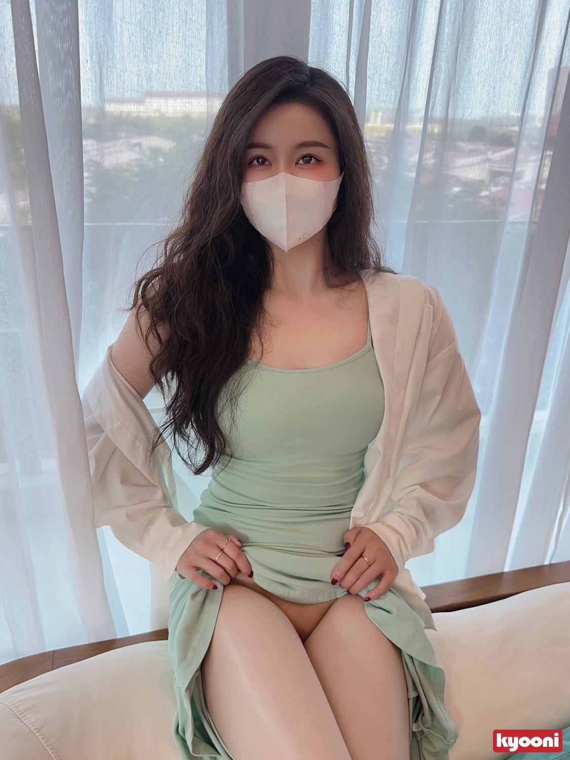 芝岚 天青小妈裙肉丝平底