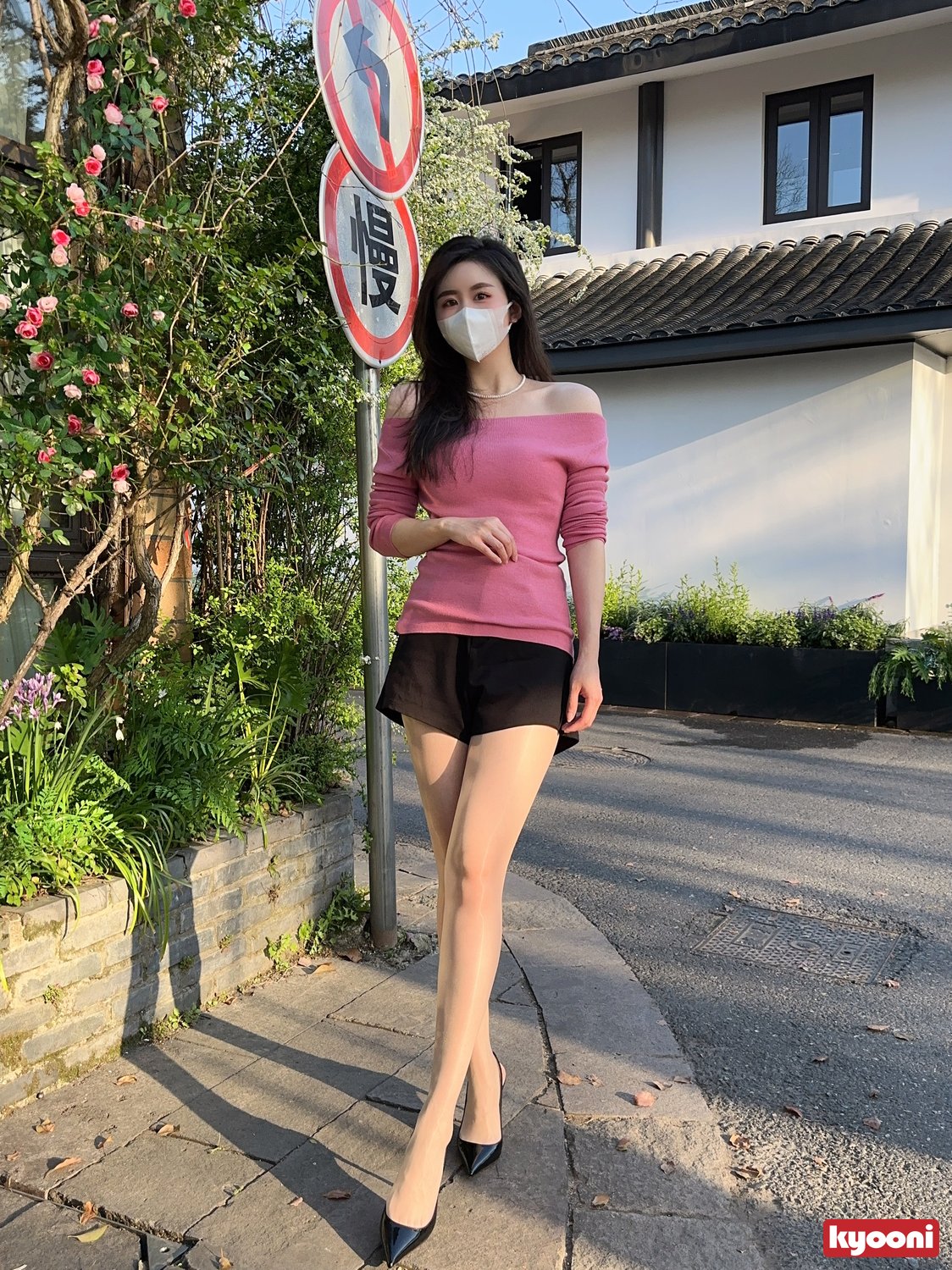 芝岚 粉红系肉丝高跟