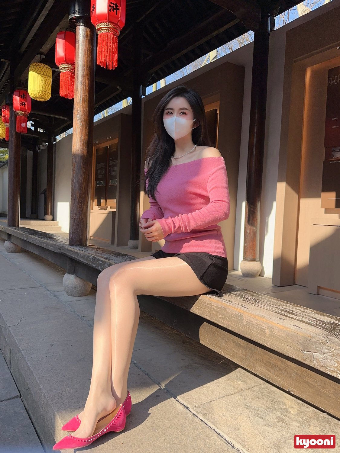 芝岚 粉红系肉丝高跟