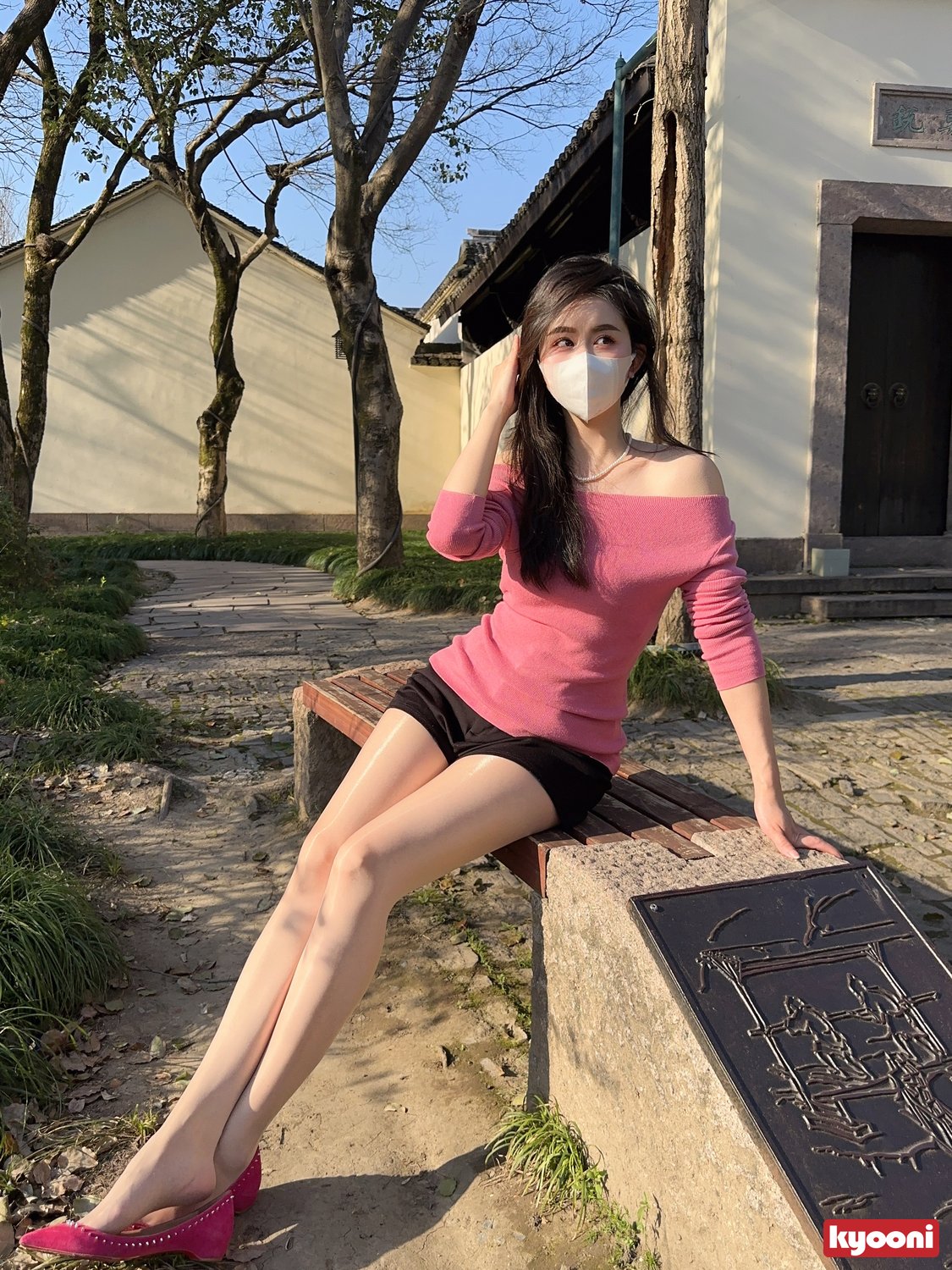 芝岚 粉红系肉丝高跟