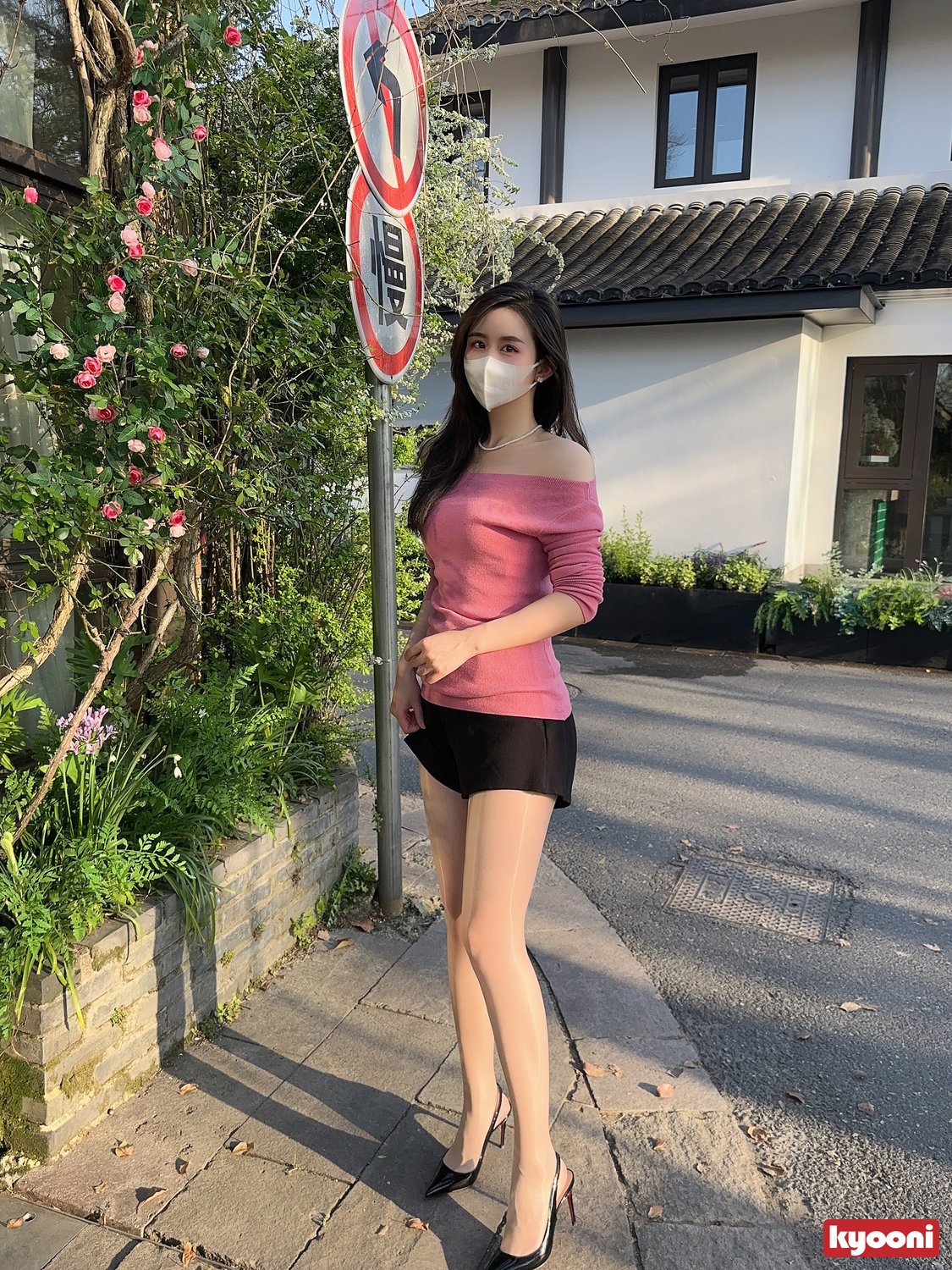 芝岚 粉红系肉丝高跟