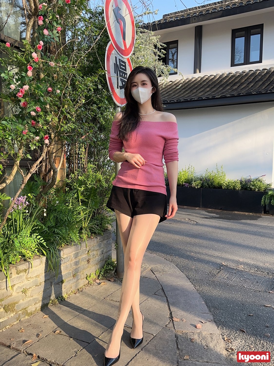 芝岚 粉红系肉丝高跟
