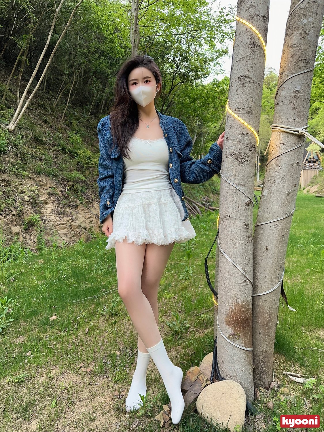 芝岚 露营基地白袜肉丝