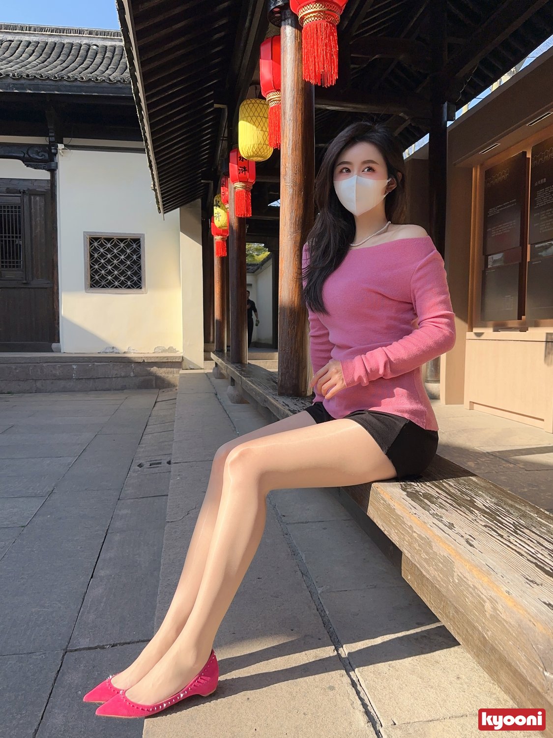 芝岚 粉红系肉丝高跟