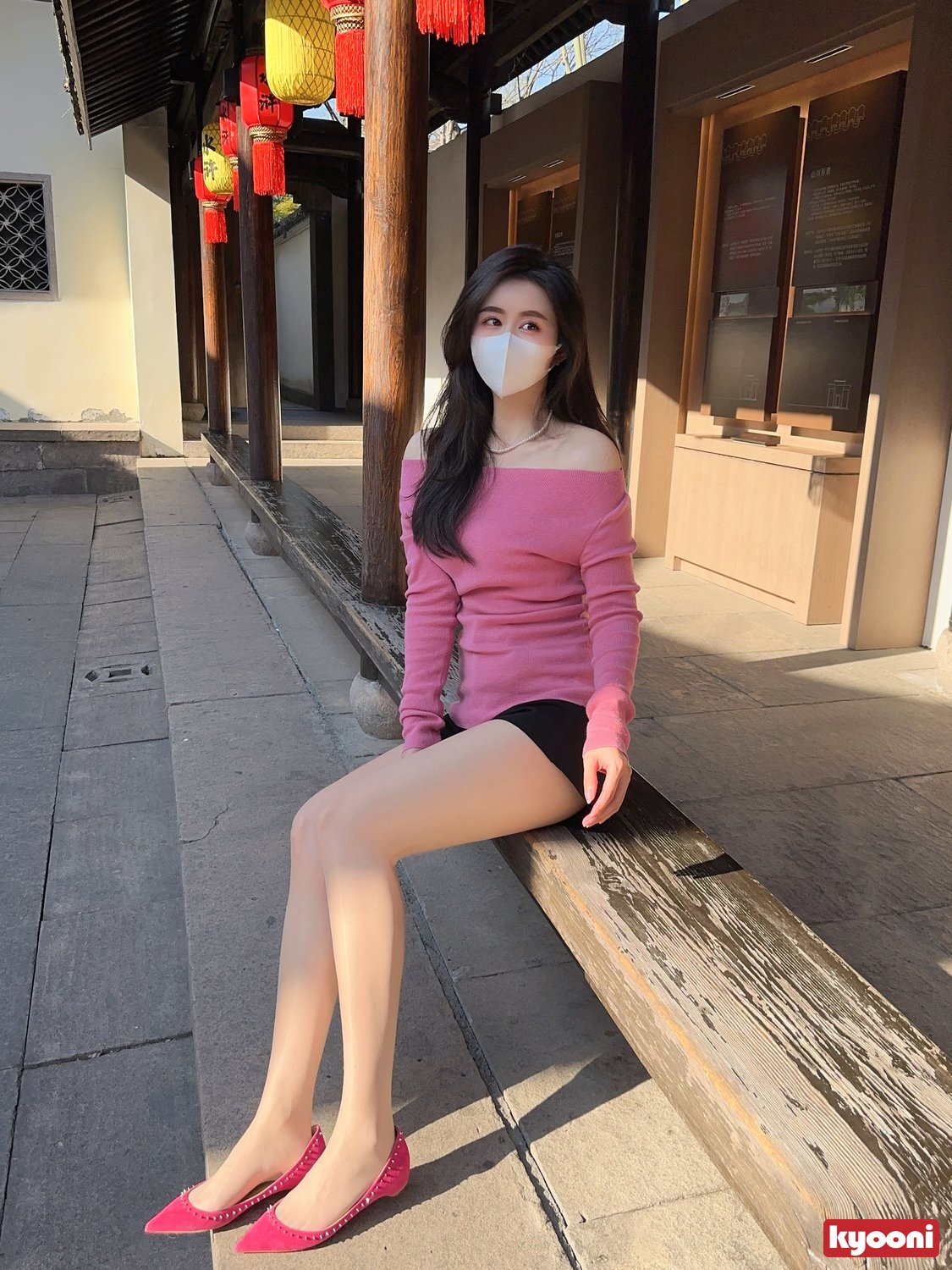 芝岚 粉红系肉丝高跟